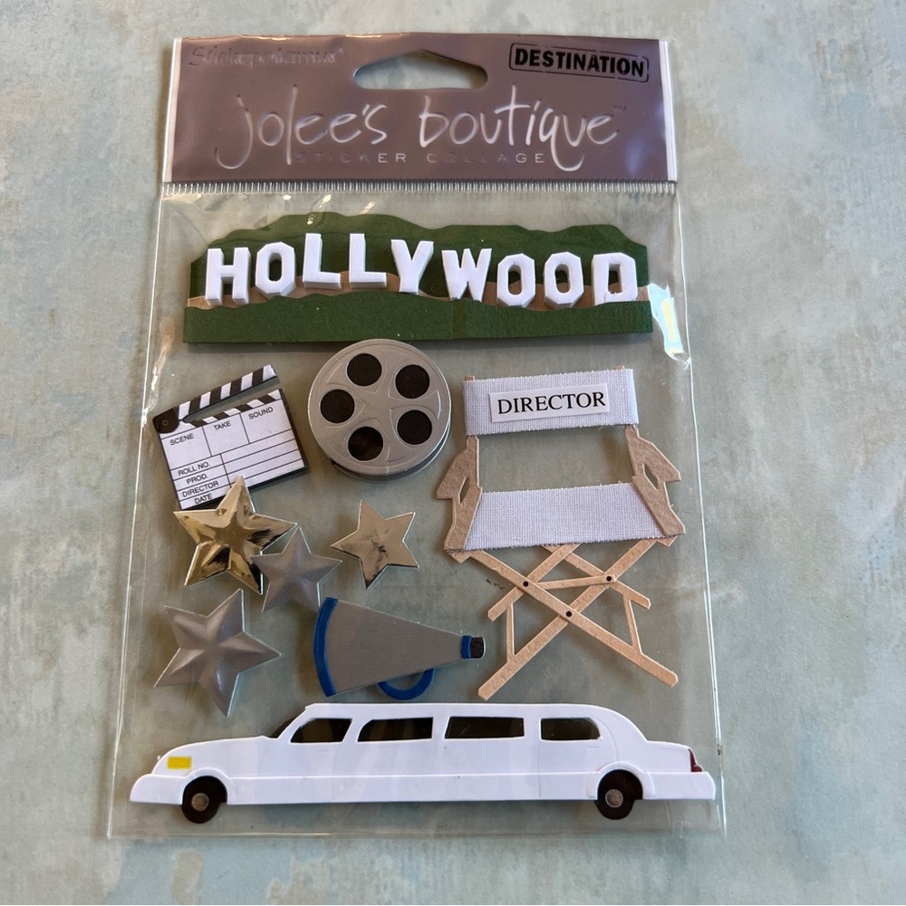 NWT A Touch of Jolee’s Hollywood Dimensional Sticker Set